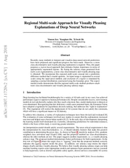 Regional Multi-scale Approach for Visually Pleasing Explanations of Deep
  Neural Networks