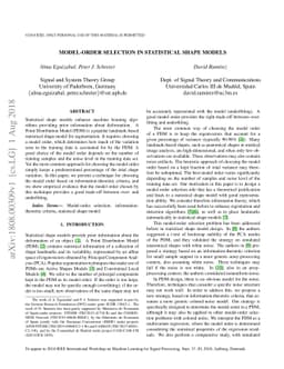 Model-order selection in statistical shape models