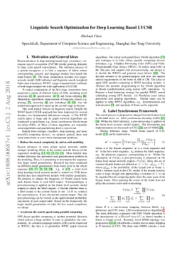 Linguistic Search Optimization for Deep Learning Based LVCSR