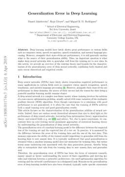 Generalization Error in Deep Learning