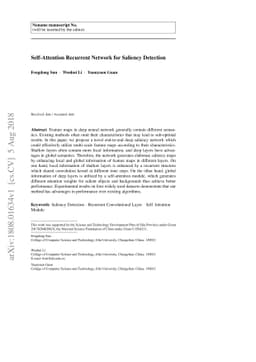 Self-Attention Recurrent Network for Saliency Detection
