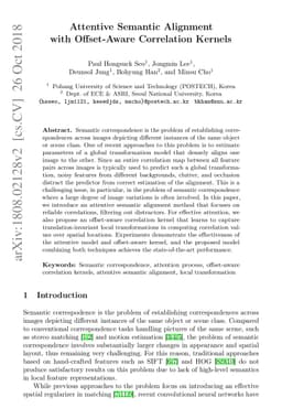 Attentive Semantic Alignment with Offset-Aware Correlation Kernels