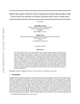 Deep Stacked Stochastic Configuration Networks for Lifelong Learning of
  Non-Stationary Data Streams