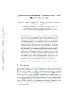 Question-Guided Hybrid Convolution for Visual Question Answering