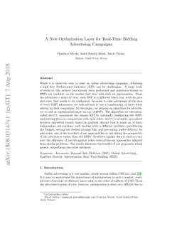A New Optimization Layer for Real-Time Bidding Advertising Campaigns