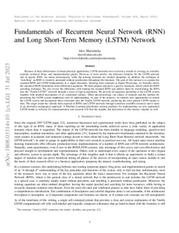 Fundamentals of Recurrent Neural Network (RNN) and Long Short-Term
  Memory (LSTM) Network