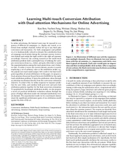 Learning Multi-touch Conversion Attribution with Dual-attention
  Mechanisms for Online Advertising
