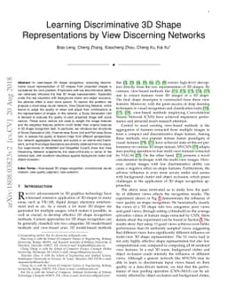Learning Discriminative 3D Shape Representations by View Discerning
  Networks