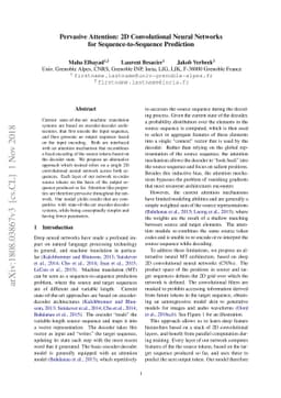 Pervasive Attention: 2D Convolutional Neural Networks for
  Sequence-to-Sequence Prediction