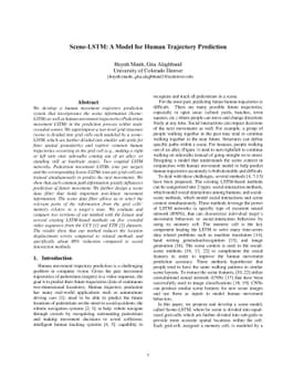 Scene-LSTM: A Model for Human Trajectory Prediction