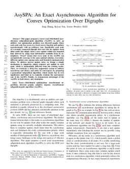 AsySPA: An Exact Asynchronous Algorithm for Convex Optimization Over
  Digraphs