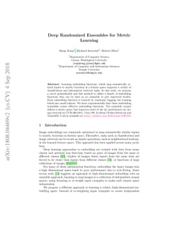 Deep Randomized Ensembles for Metric Learning