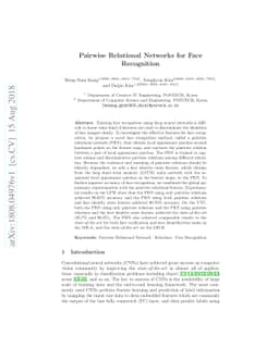 Pairwise Relational Networks for Face Recognition