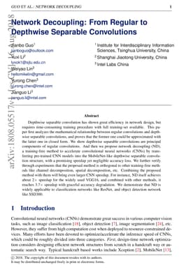 Network Decoupling: From Regular to Depthwise Separable Convolutions