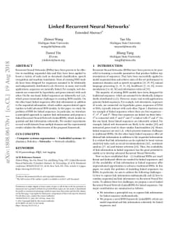 Linked Recurrent Neural Networks