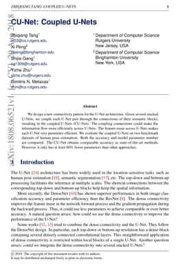 CU-Net: Coupled U-Nets