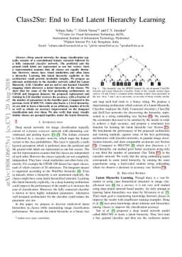 Class2Str: End to End Latent Hierarchy Learning