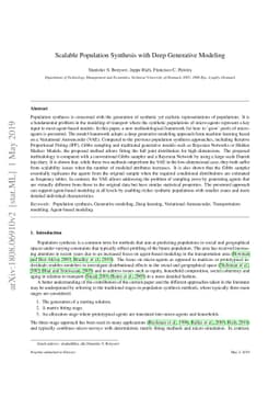 Scalable Population Synthesis with Deep Generative Modeling