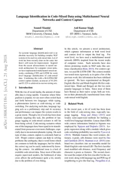 Language Identification in Code-Mixed Data using Multichannel Neural
  Networks and Context Capture