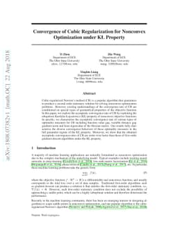 Convergence of Cubic Regularization for Nonconvex Optimization under KL
  Property