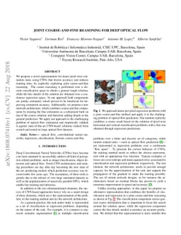 Joint Coarse-And-Fine Reasoning for Deep Optical Flow