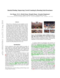 Stacked Pooling: Improving Crowd Counting by Boosting Scale Invariance
