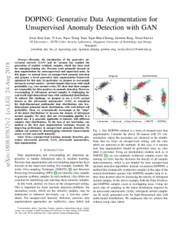 DOPING: Generative Data Augmentation for Unsupervised Anomaly Detection
  with GAN