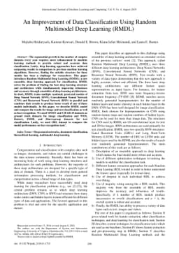 An Improvement of Data Classification Using Random Multimodel Deep
  Learning (RMDL)