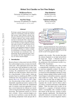 Robust Text Classifier on Test-Time Budgets