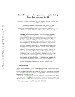Brain Biomarker Interpretation in ASD Using Deep Learning and fMRI