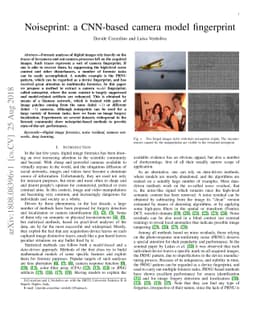 Noiseprint: a CNN-based camera model fingerprint