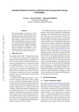 Scientific Relation Extraction with Selectively Incorporated Concept
  Embeddings