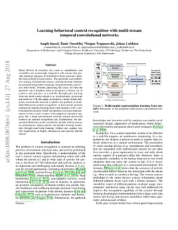 Learning behavioral context recognition with multi-stream temporal
  convolutional networks
