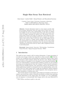 Single Shot Scene Text Retrieval