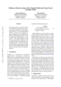 Disfluency Detection using a Noisy Channel Model and a Deep Neural
  Language Model