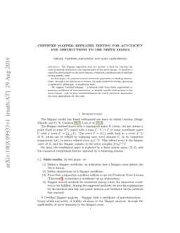 Certified Mapper: Repeated testing for acyclicity and obstructions to
  the nerve lemma