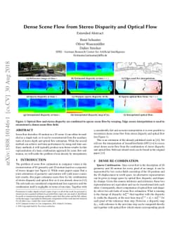 Dense Scene Flow from Stereo Disparity and Optical Flow