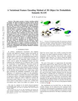 A Variational Feature Encoding Method of 3D Object for Probabilistic
  Semantic SLAM