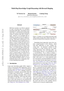 Multi-Hop Knowledge Graph Reasoning with Reward Shaping