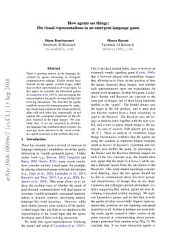 How agents see things: On visual representations in an emergent language
  game