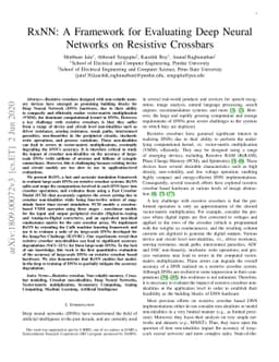 RxNN: A Framework for Evaluating Deep Neural Networks on Resistive
  Crossbars