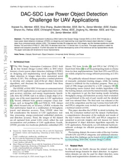 DAC-SDC Low Power Object Detection Challenge for UAV Applications
