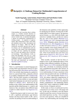 RecipeQA: A Challenge Dataset for Multimodal Comprehension of Cooking
  Recipes