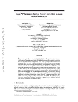 DeepPINK: reproducible feature selection in deep neural networks
