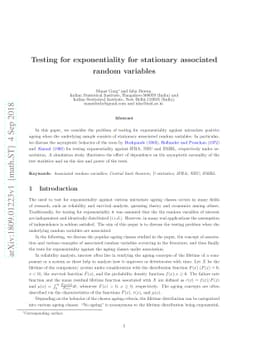 Testing for exponentiality for stationary associated random variables