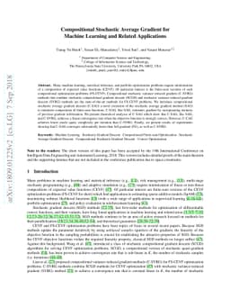 Compositional Stochastic Average Gradient for Machine Learning and
  Related Applications