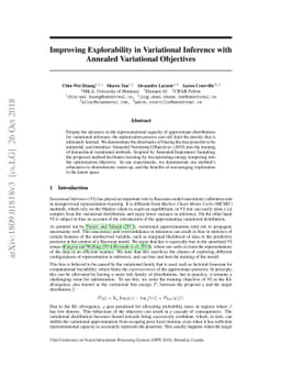 Improving Explorability in Variational Inference with Annealed
  Variational Objectives