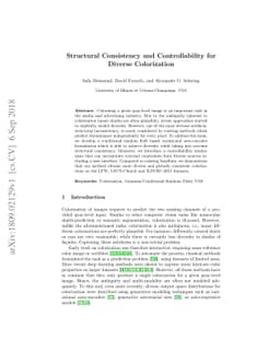 Structural Consistency and Controllability for Diverse Colorization