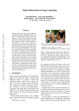 Object Hallucination in Image Captioning