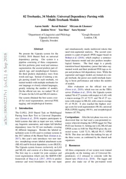 82 Treebanks, 34 Models: Universal Dependency Parsing with
  Multi-Treebank Models